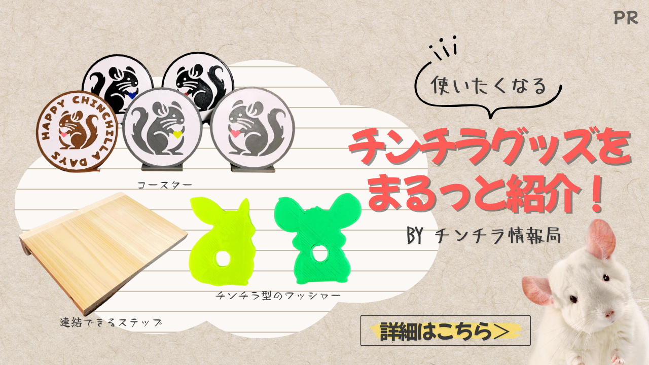 チンチラ情報局：チンチラグッズをまるっと紹介！